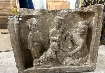 Recuperado un relieve románico del siglo XII desaparecido de una ermita de Burgos