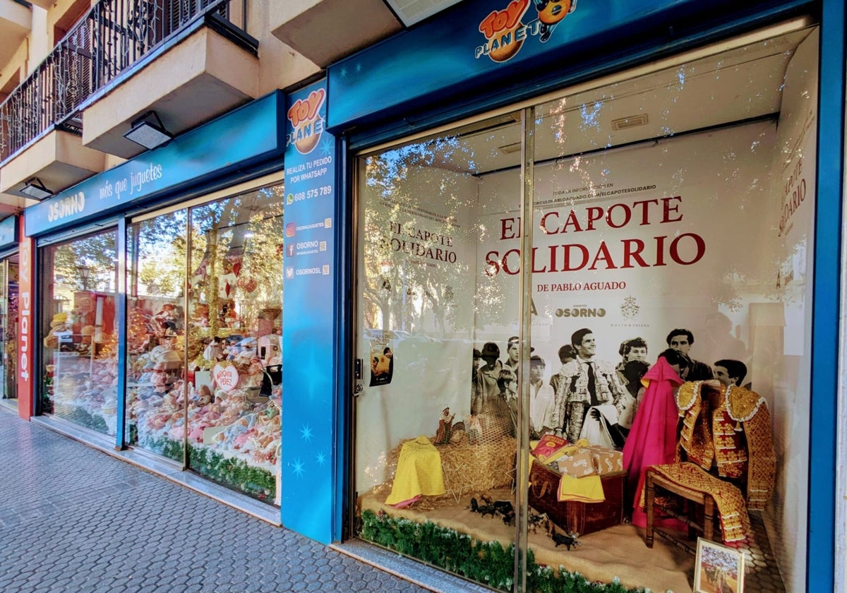 Escaparate de la juguetería Osorno de Sevilla