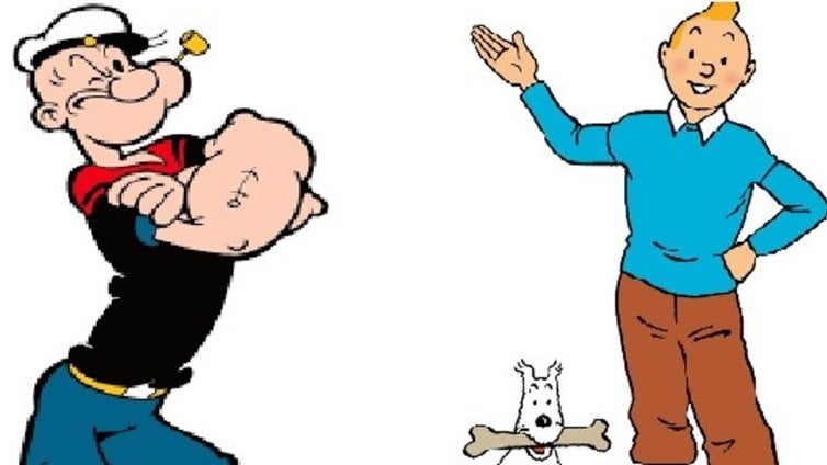 Tintín y Popeye pasarán a ser de dominio público en Estados Unidos en 2025