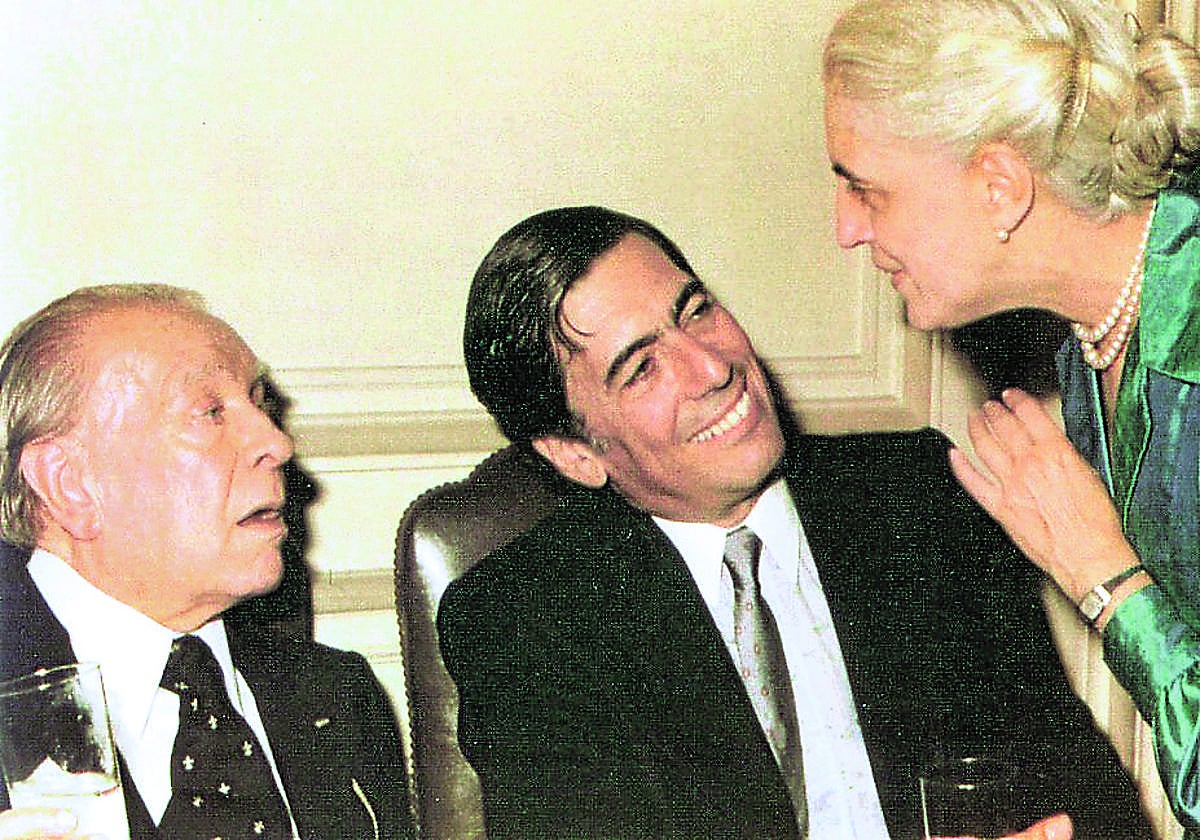 Jorge Luis Borges y Mario Vargas Llosa