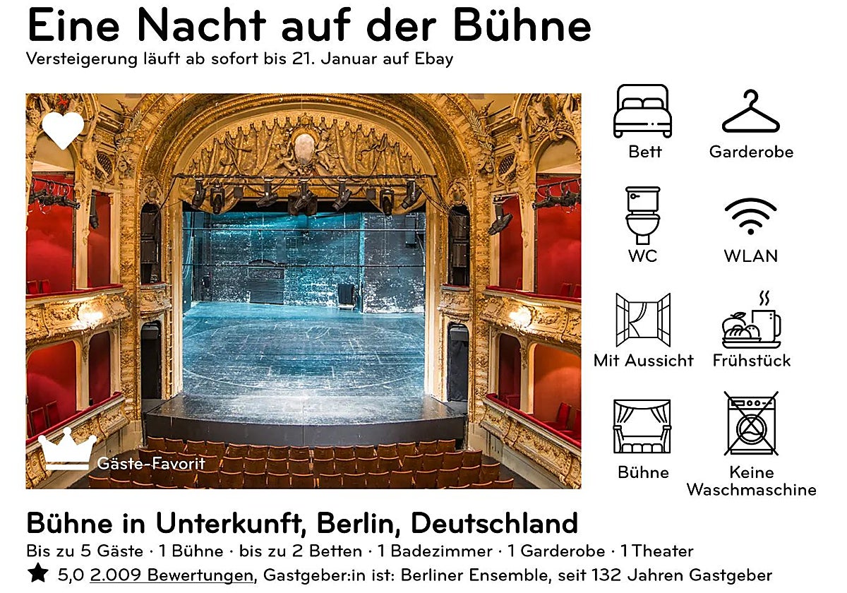 El anuncio de la subasta en Ebay