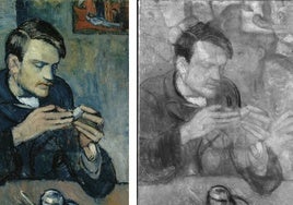 Sale a la luz una enigmática mujer, oculta más de un siglo bajo una pintura de Picasso de su época azul