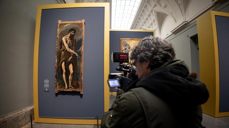 A camera photography 'San Juan Bautista', Del Greco. Santo Domingo El Old Monastery in Toledo
