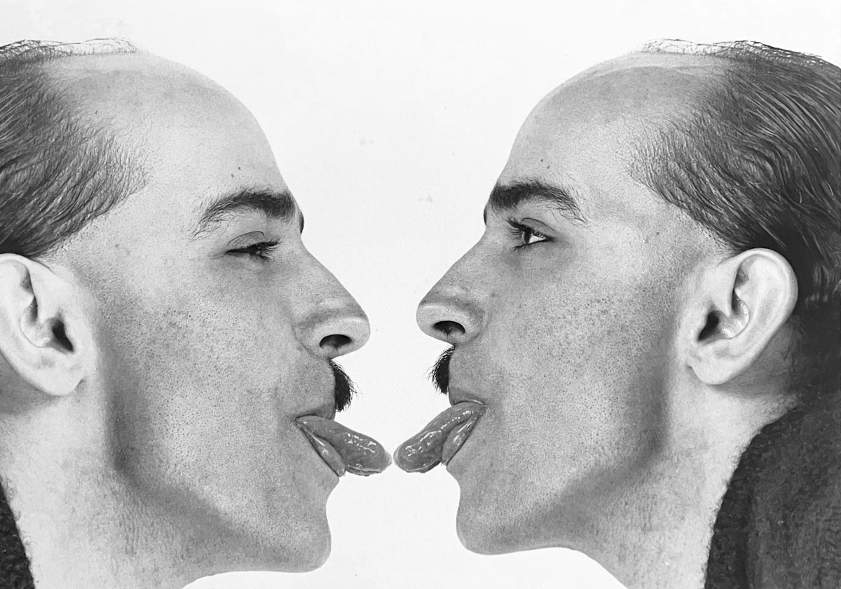 Teles lengua. Fotomontaje, de Javier Inés