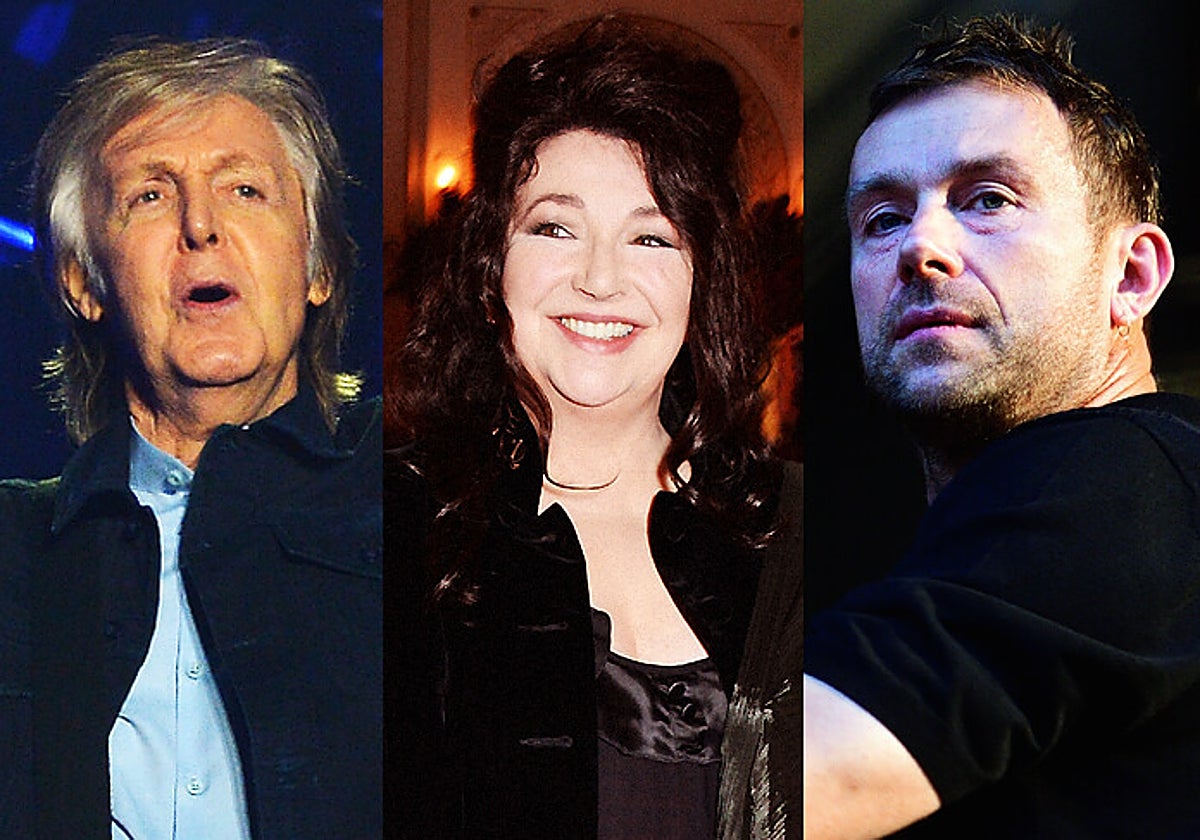 Paul McCartney, Kate Bush y Damon Albarn
