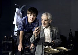 Juan Margallo junto a Ricardo Gómez en 'El señor Ibrahim y las flores del Corán'