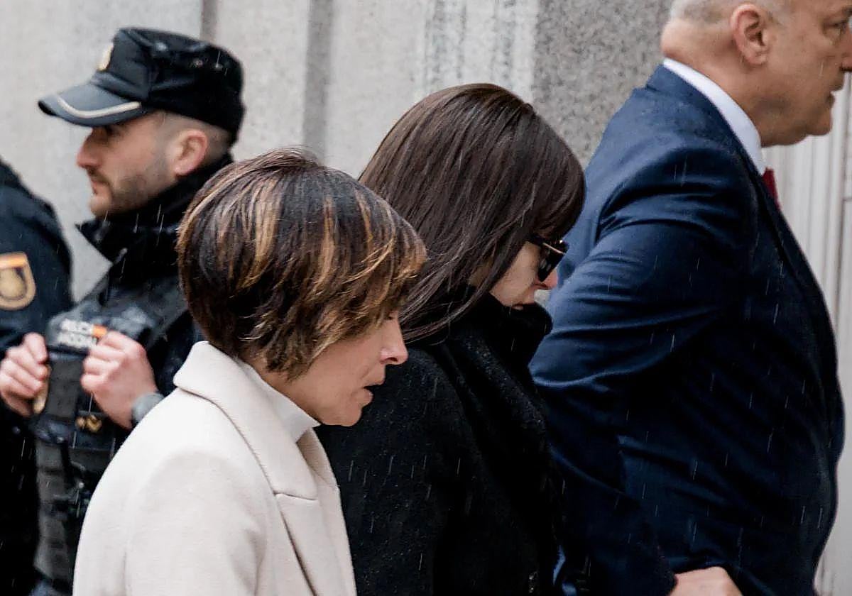 Jessica, a su llegada a los juzgados