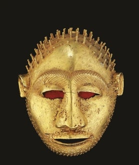 Secondary image 2 - Decorative disc with frog, crown ashanti and emblem of a sword -ortate