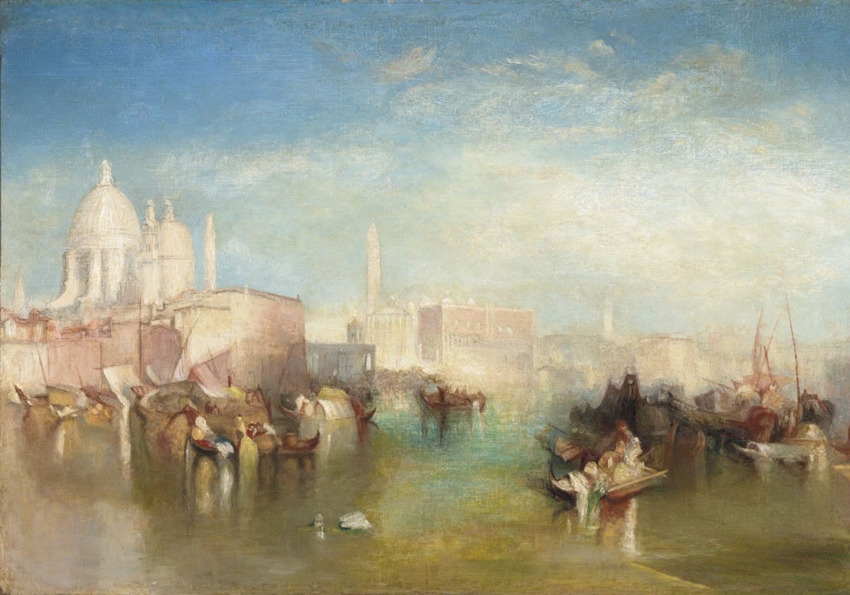 Primera versión de 'Venecia, vista desde el Canal de la Giudecca, con la Iglesia de Santa Maria della Salute'