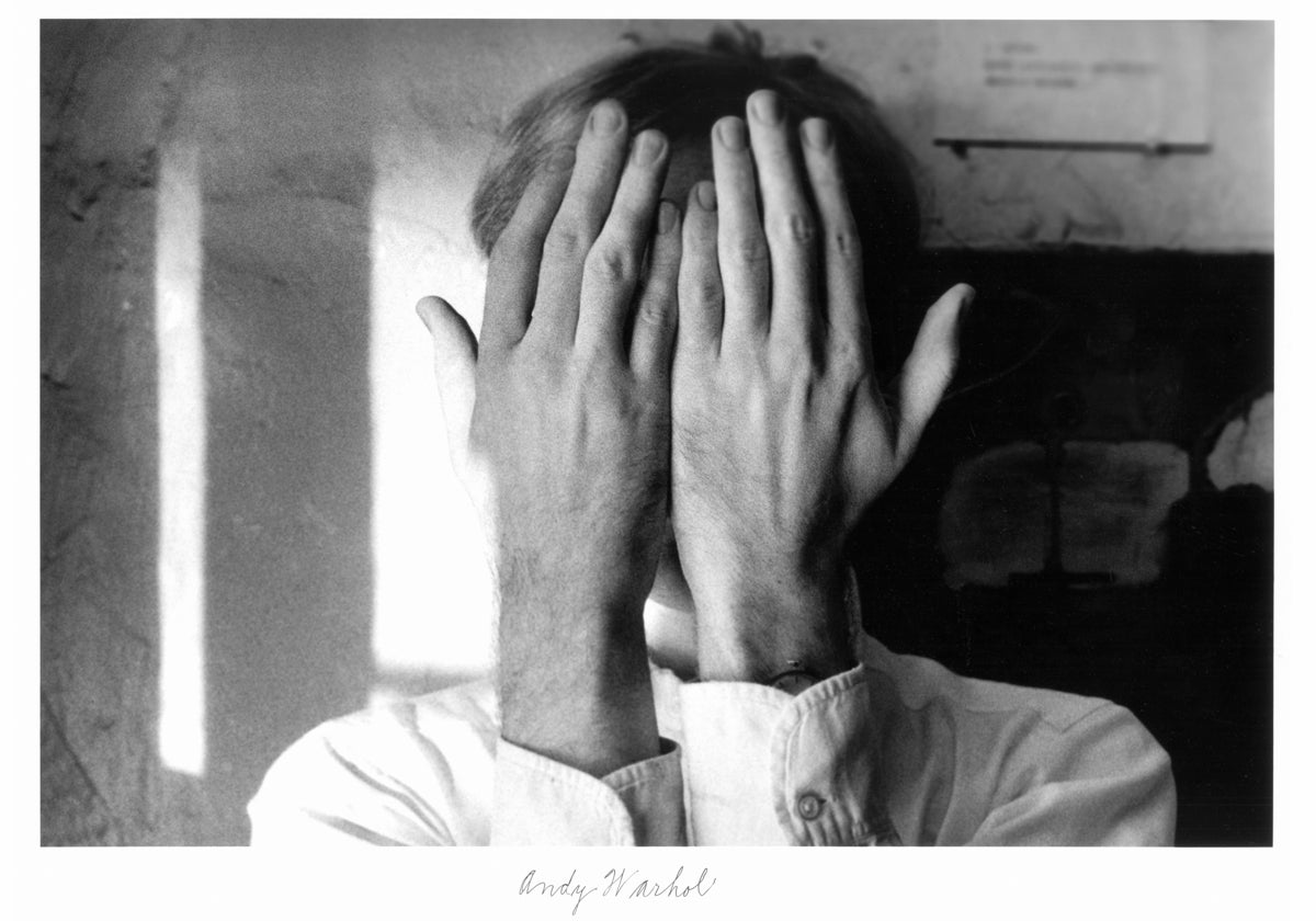 Andy Warhol, retratado por Duane Michals