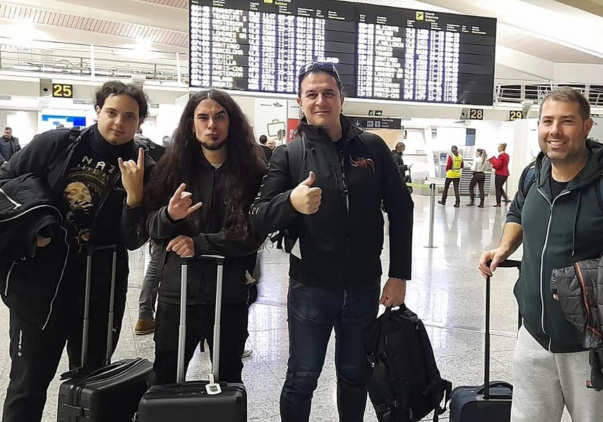 La banda vasca Valkyria antes de viajar a EE.UU., donde vivieron «una pesadilla» antes de ser deportados