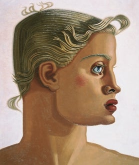 Imagen secundaria 2 - De arriba abajo, 'El Mago/Pim Pam Pum' (1926); detalle de 'Naturaleza viva II' (1941-1942); y 'Oro (retrato bidimensional)' del año 1951