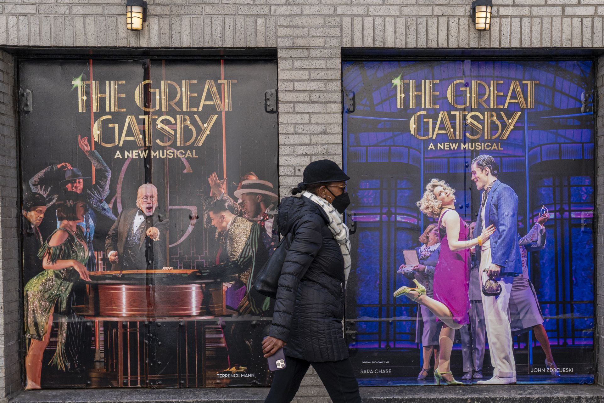 Cartel del musical 'The Great Gatsby', en Broadway (New York)
