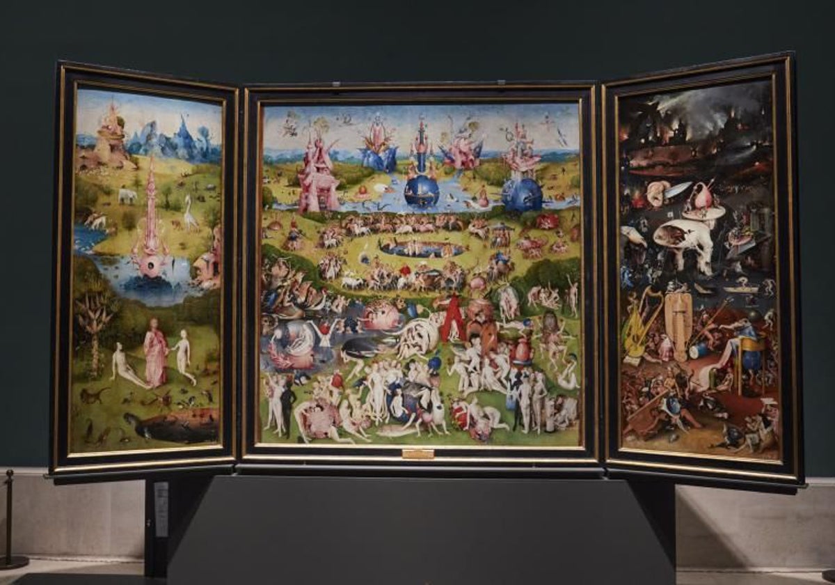 El tríptico 'El Jardín de las Delicias', expuesto en el Museo del Prado