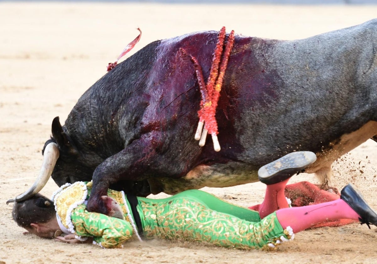Luis Gerpe, a merced de Presidiario, con el pitón en la cabeza