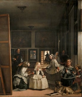 Imagen secundaria 2 - Arriba, detalle de 'El Lavatorio', de Tintoretto. Sobre estas líneas, a la izquierda, 'El Dos de Mayo', de Goya. A la derecha, 'Las Meninas', de Velázquez