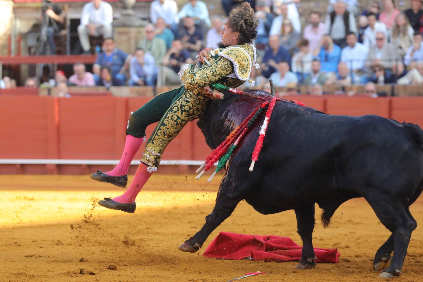 Curro Díaz, en su actuación este martes en la Maestranza