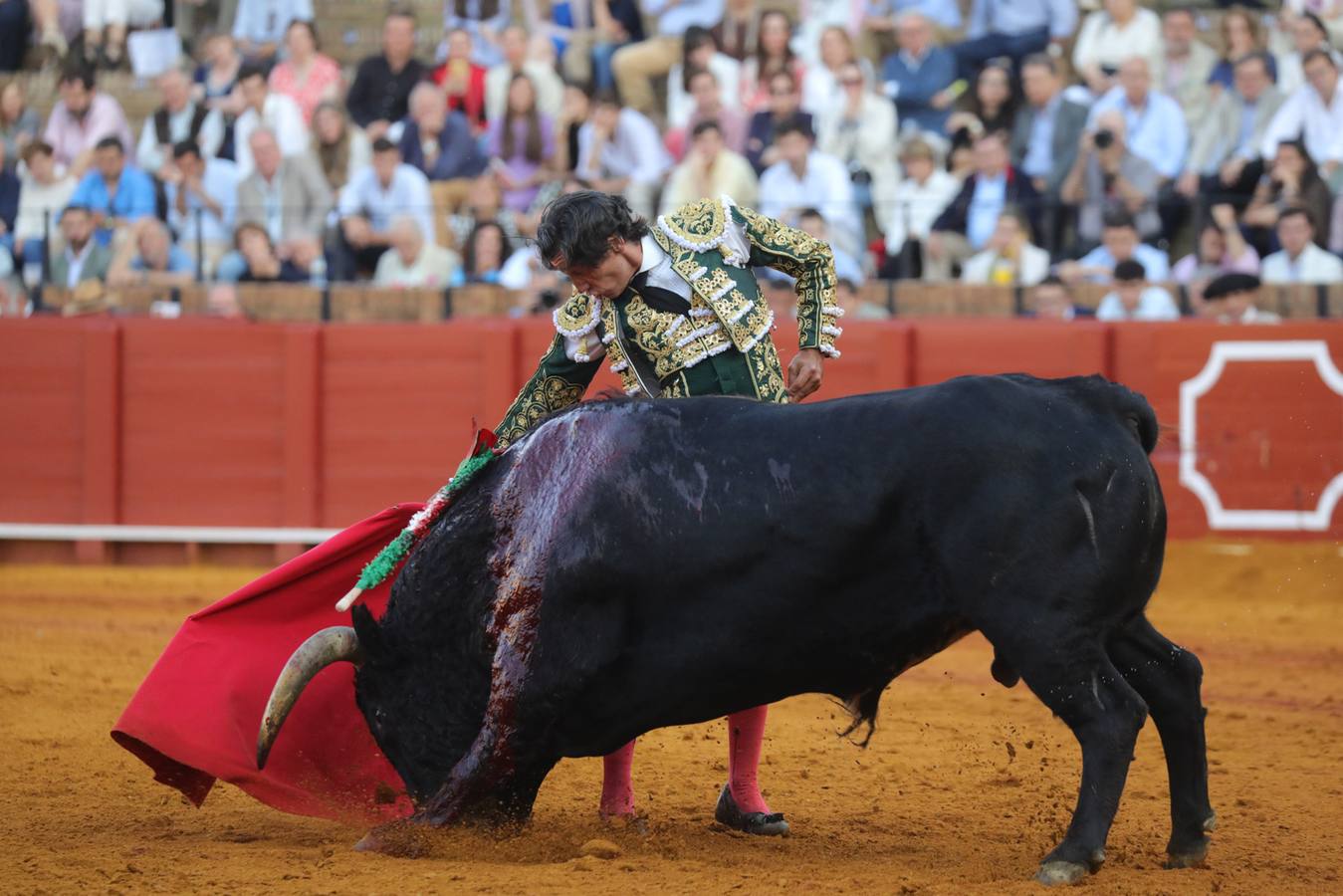 Curro Díaz, en su actuación este martes en la Maestranza