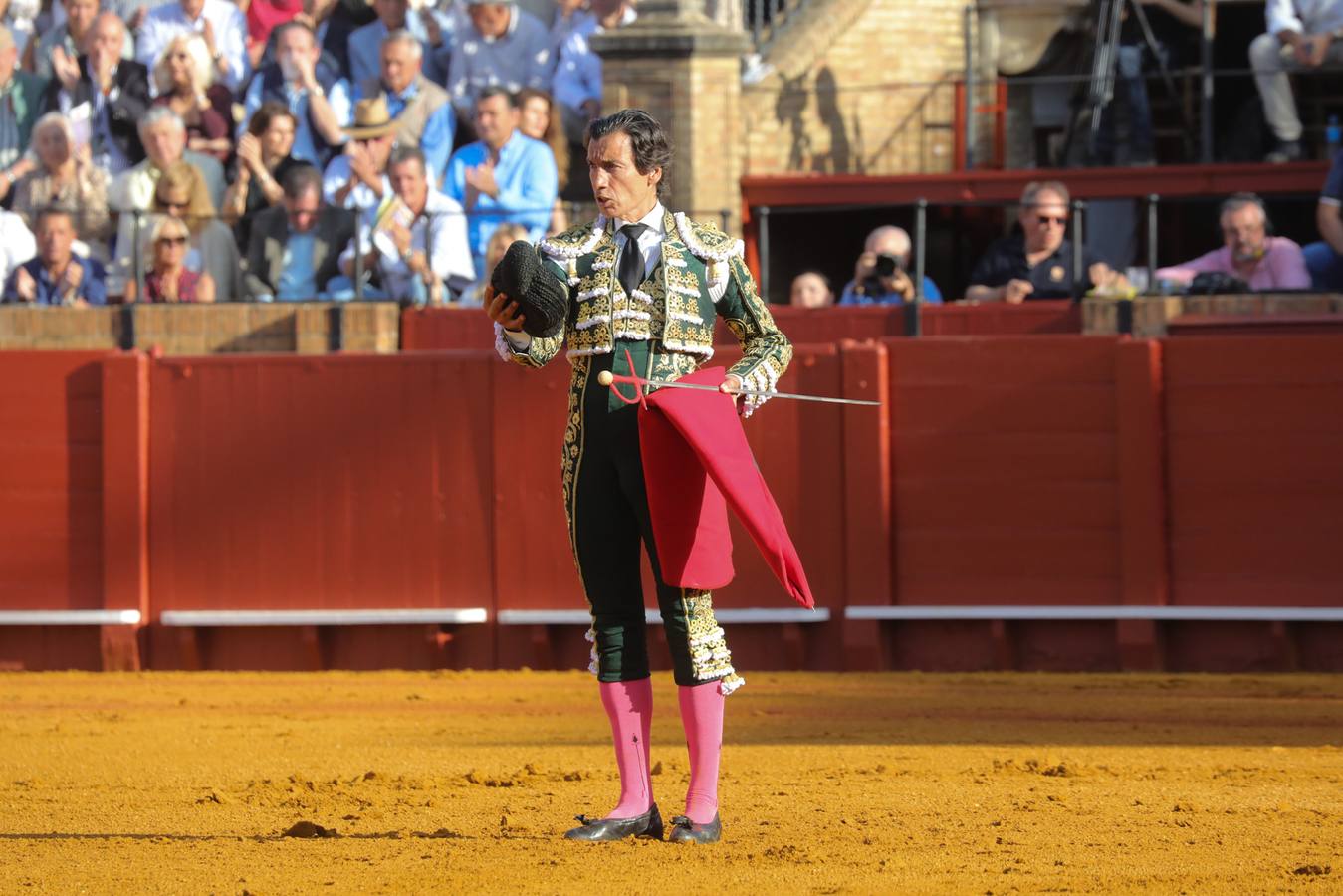 Curro Díaz, en su actuación este martes en la Maestranza