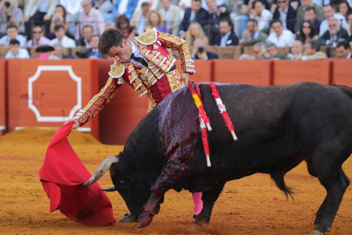 Rubén Pinar, en su actuación este martes en la Maestranza