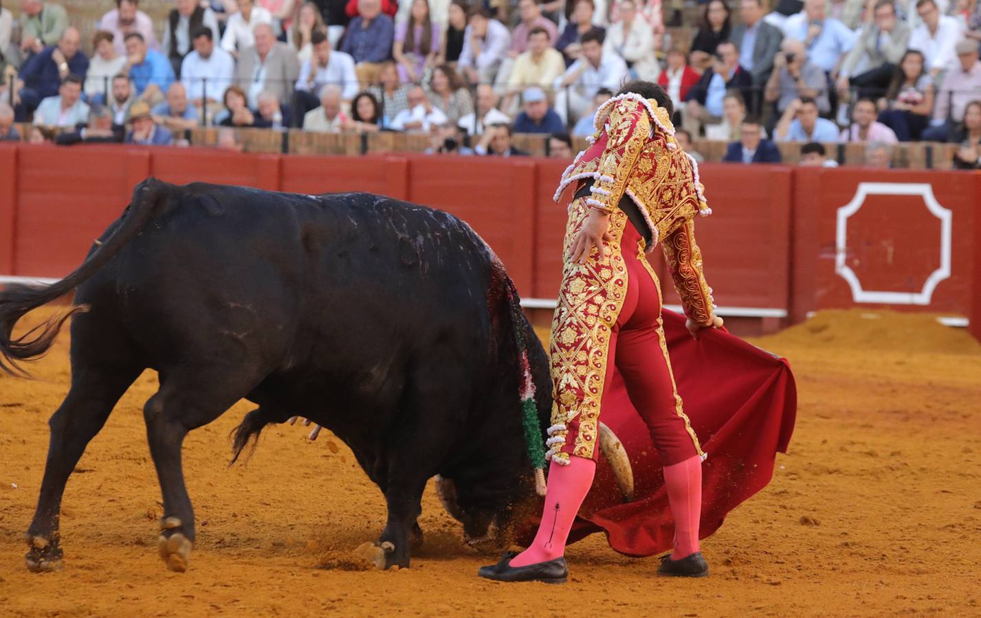 Rubén Pinar, en su actuación este martes en la Maestranza