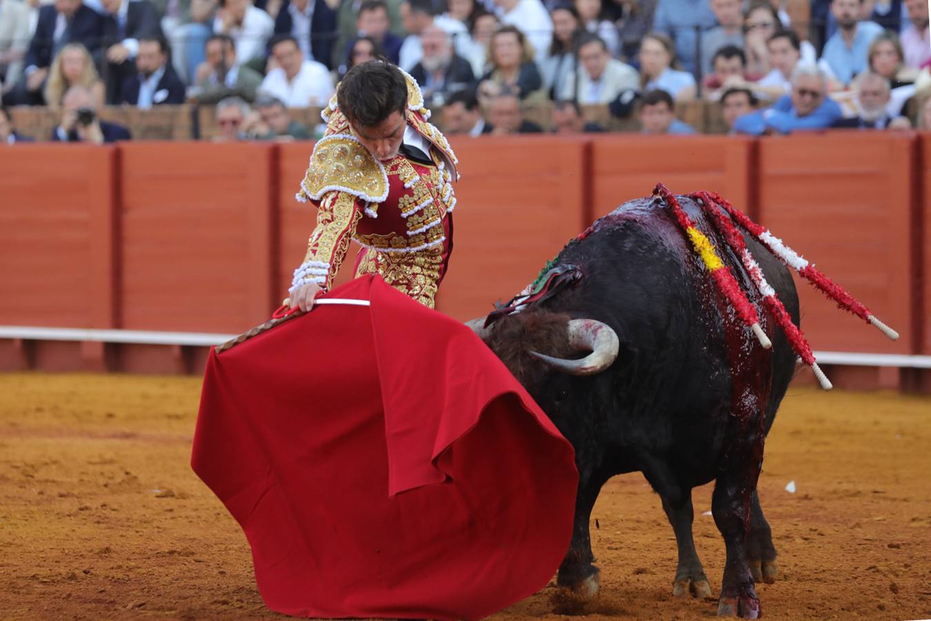 Rubén Pinar, en su actuación este martes en la Maestranza