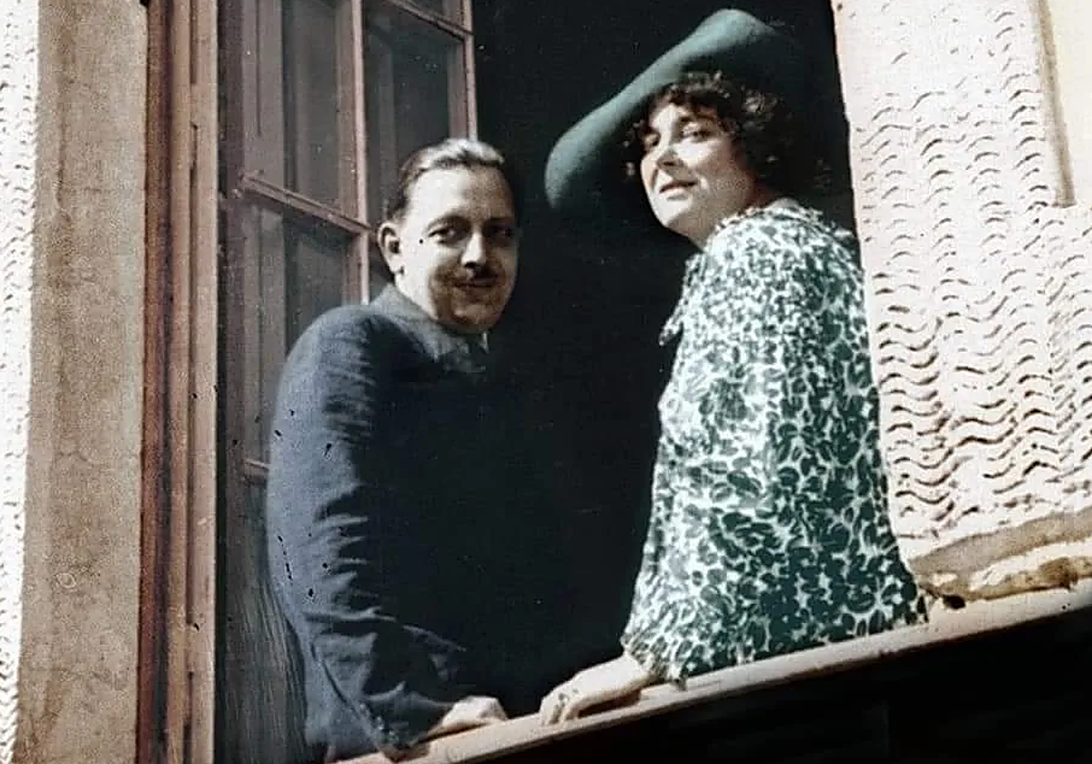 Giuseppe Tomasi di Lampedusa y su mujer Alessandra Wolff von Stormesee