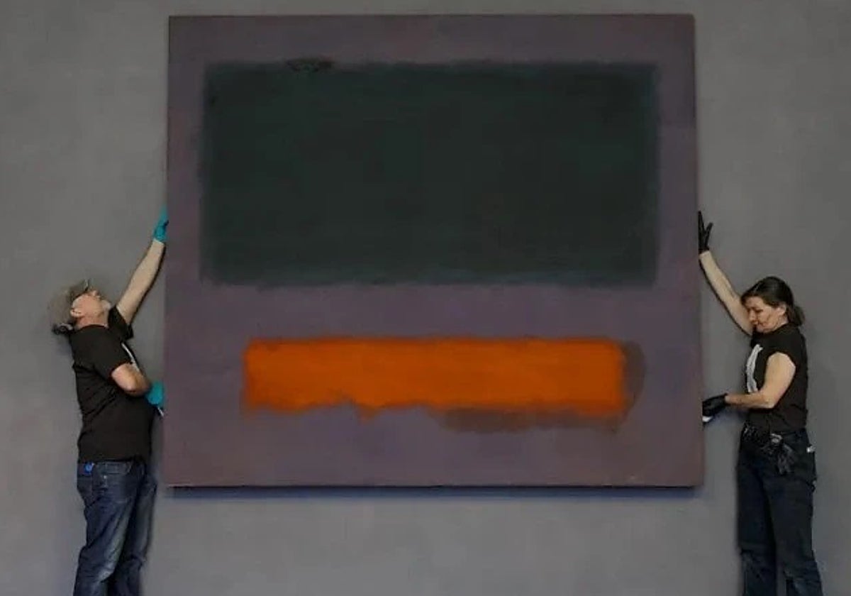 'Gris, naranja sobre granate nº 8', de Rothko