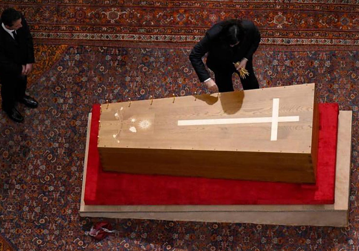 Ataúd del Papa Francisco