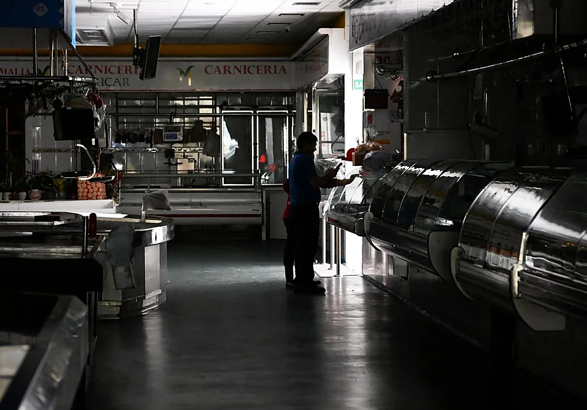 Imagen del apagón del pasado lunes