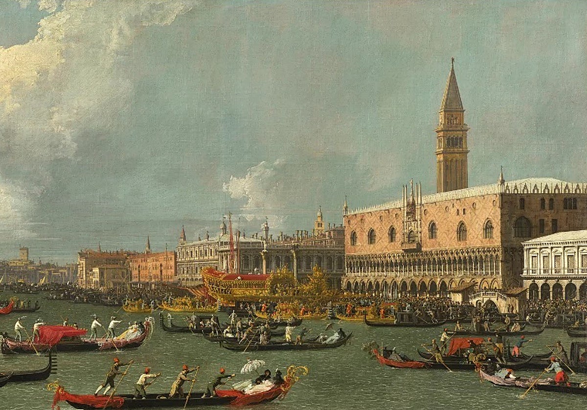 El regreso del Bucintoro en el día de la Ascensión', de Canaletto
