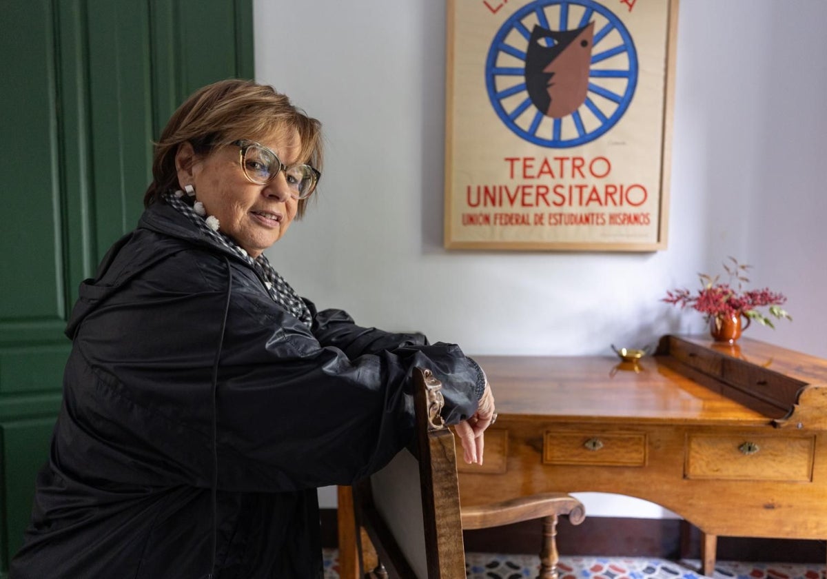 Piedad Bonnett, en la Huerta de San Vicente, durante el Festival Internacional de Poesía de Granada