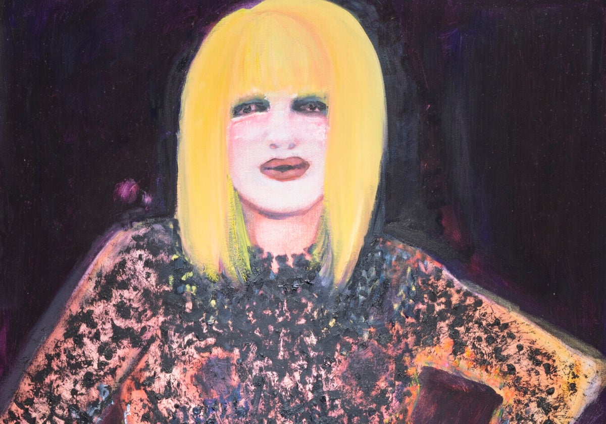 Detalle de 'Miss January', de Marlene Dumas
