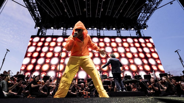 L.L. Cool J junto a Dudamel y a la LA Phil en Coachella recientemente