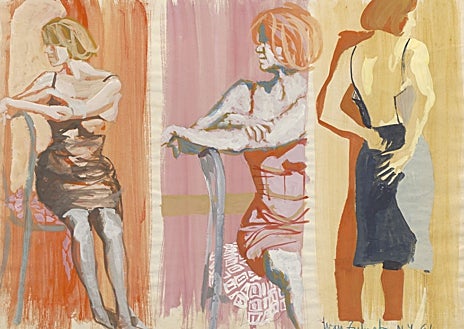 Imagen secundaria 1 - En la primera foto, imagen de este 'Diario de Nueva York' de Zulueta; en la segunda foto, vemos un cuadro realizado en su estancia en la Arts Students League; en la imagen vertical, junto a su abuela, en Battery Park 