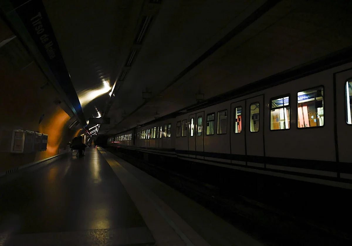 El apagón, en el metro de Madrid