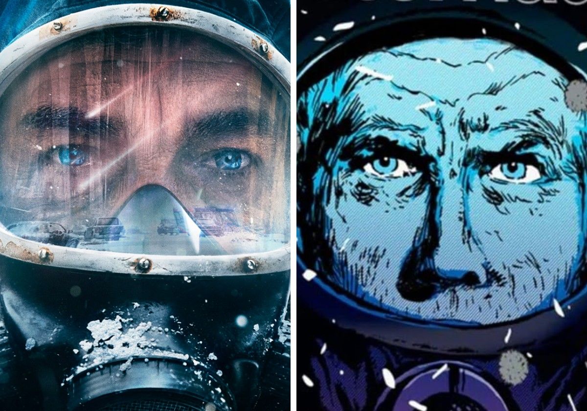 Cartel promocional de la serie protagonizada por Ricardo Darín junto a la portada del cómic conmemorativo