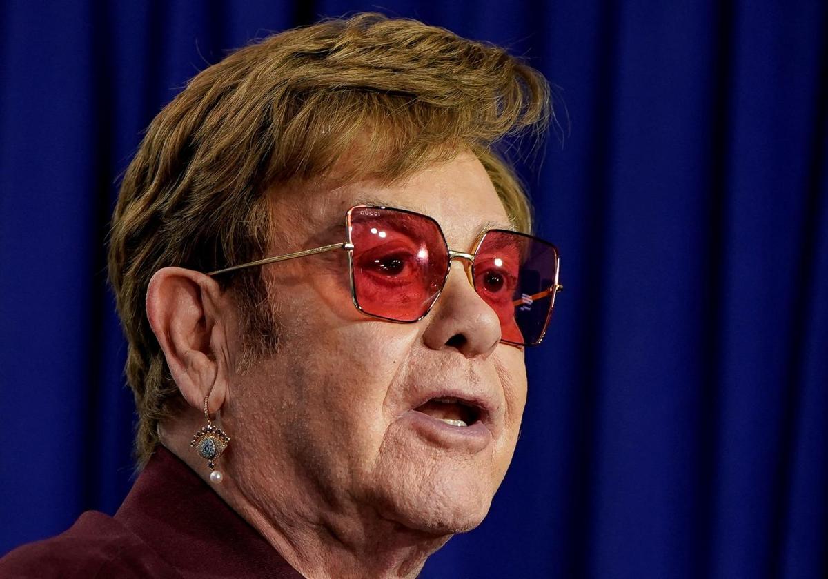 El cantante Elton John en una imagen de archivo