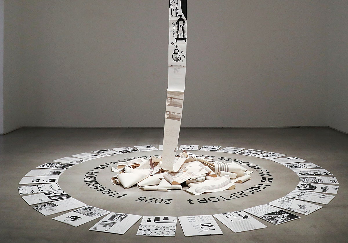 Una de las obras de Marisa González en las salas del Museo Reina Sofía