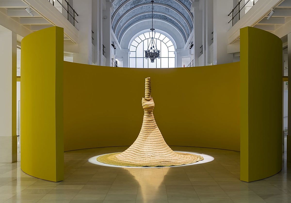 Detalle del montaje de 'Fronteras y terriotorios'