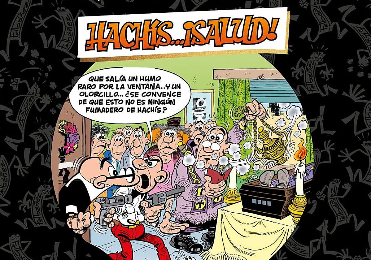 Ibáñez, ölümünden iki yıl sonra yayınlanmamış bir Mortadelo ve Filemón ile uyuşturucu kaçakçılığı hakkında geri döner