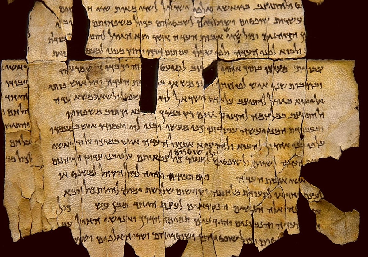 Parte de un rollo del Mar Muerto