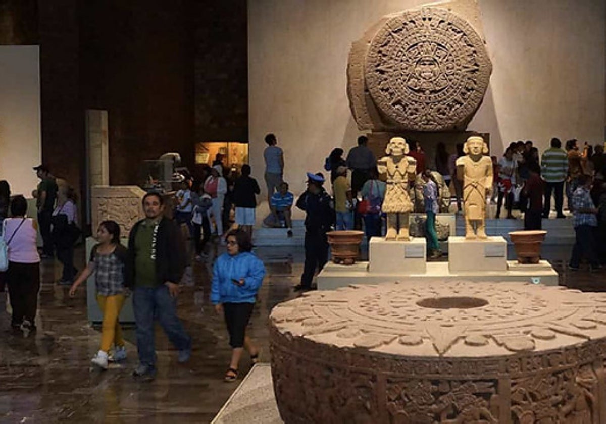 Una de las salas del Museo Nacional de Antropología de México