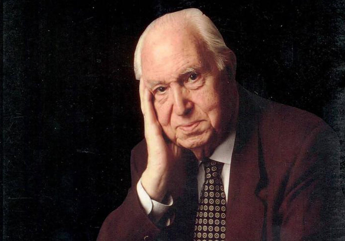 El médico, ensayista y académico Pedro Laín Entralgo (Urrea de Gaén, Teruel, 1908-Madrid, 2001)