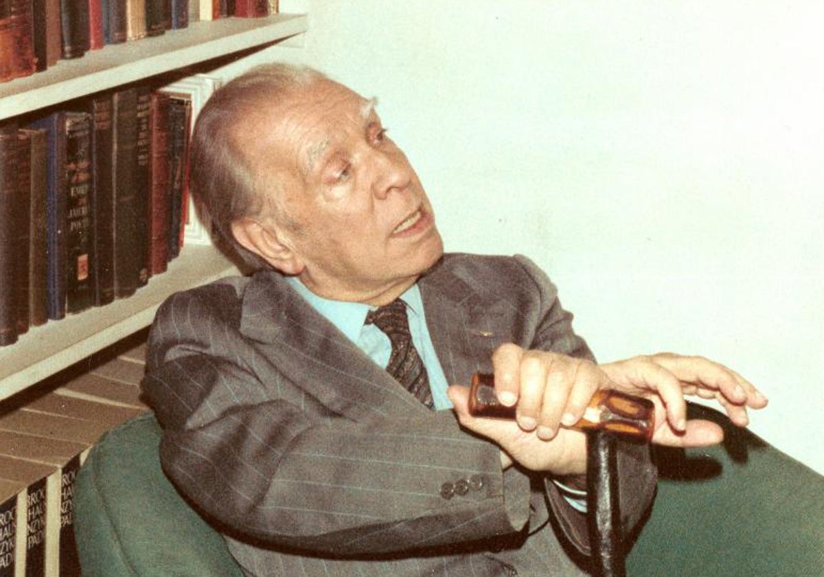 El autor argentino Jorge Luis Borges