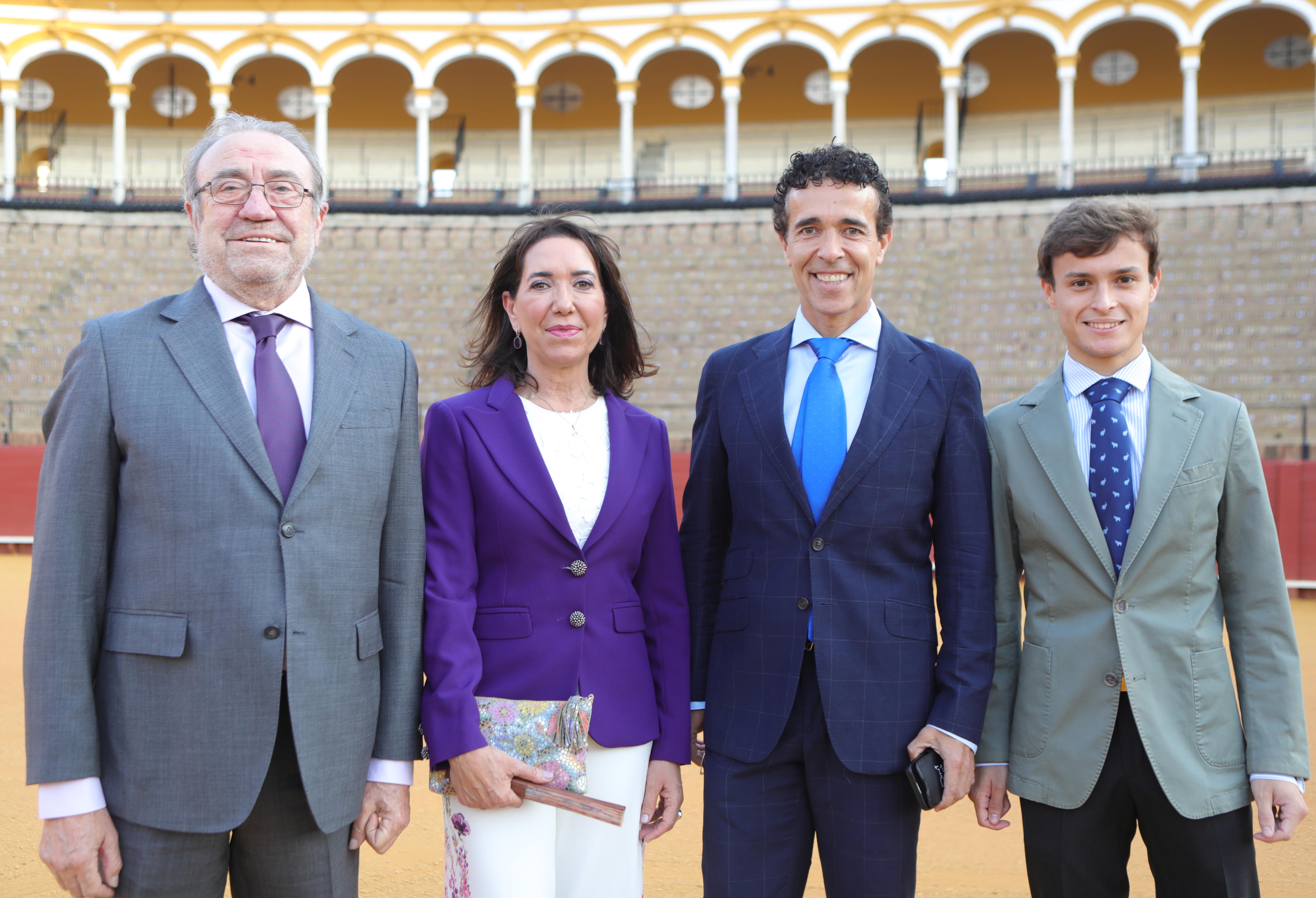 Bernardo Saldaña, Lola García , Víctor Puerto y Javier Torres 'Bombita'