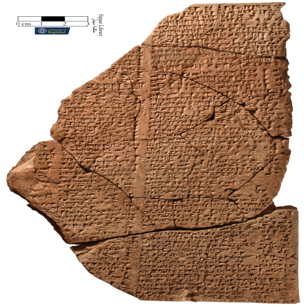 La tabla cuneiforme con el himno recuperado