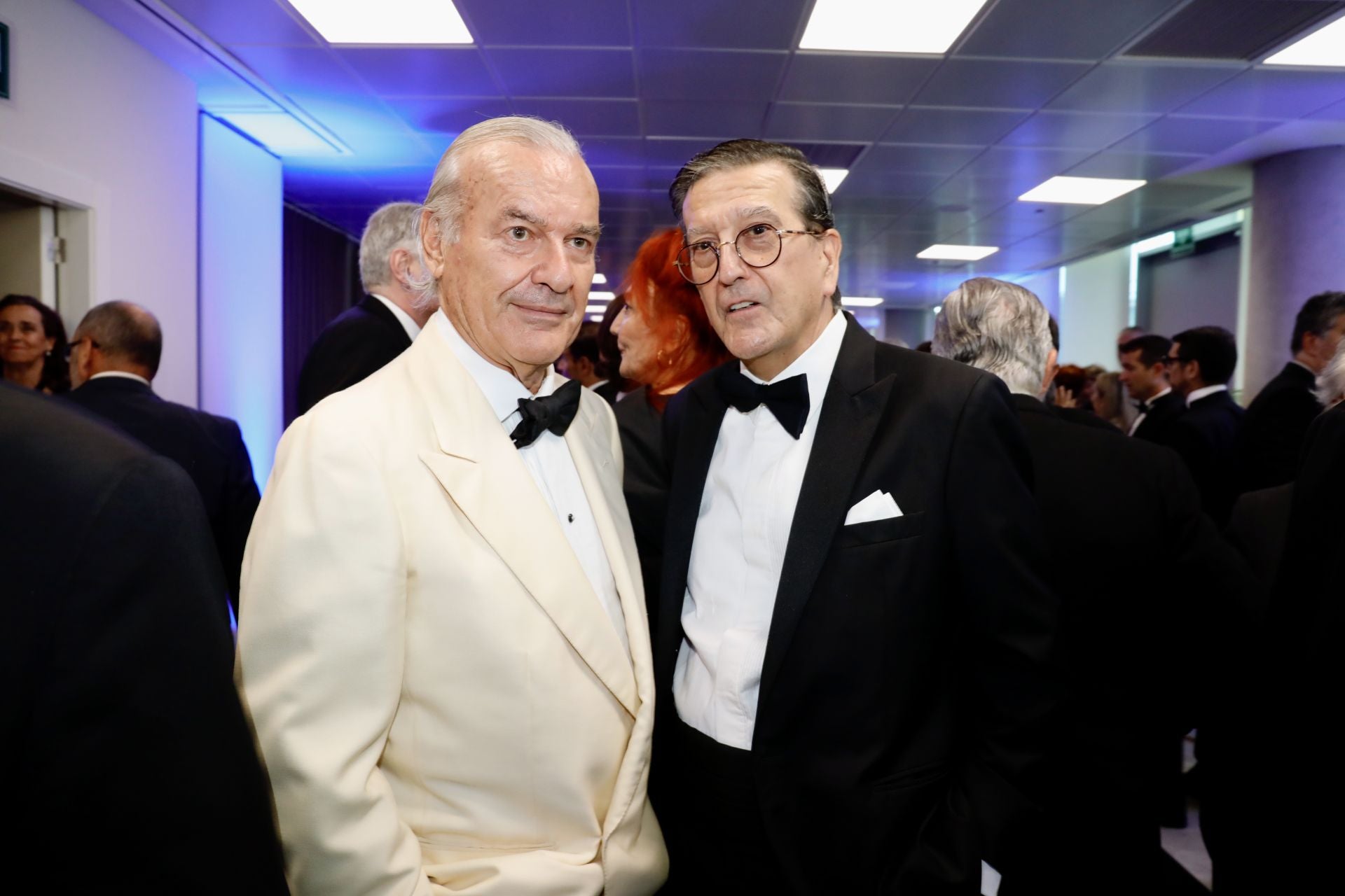 Rodrigo Echenique, presidente del patronato y de la comisión ejecutiva de la Fundación Banco Santander, y Enrique de Ybarra, consejero de Vocento