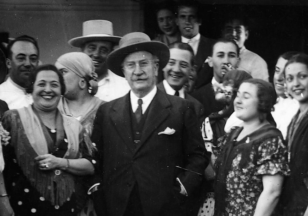Alejandro Lerroux, en el Rocío de 1935