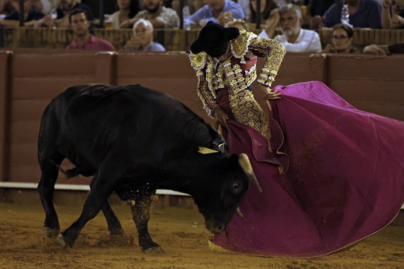 David Gutiérrez, del Patronato Provincial de Tauromaquia de Badajoz, mostró oficio y buenas formas con el capote